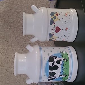 Ceramic milk jugs